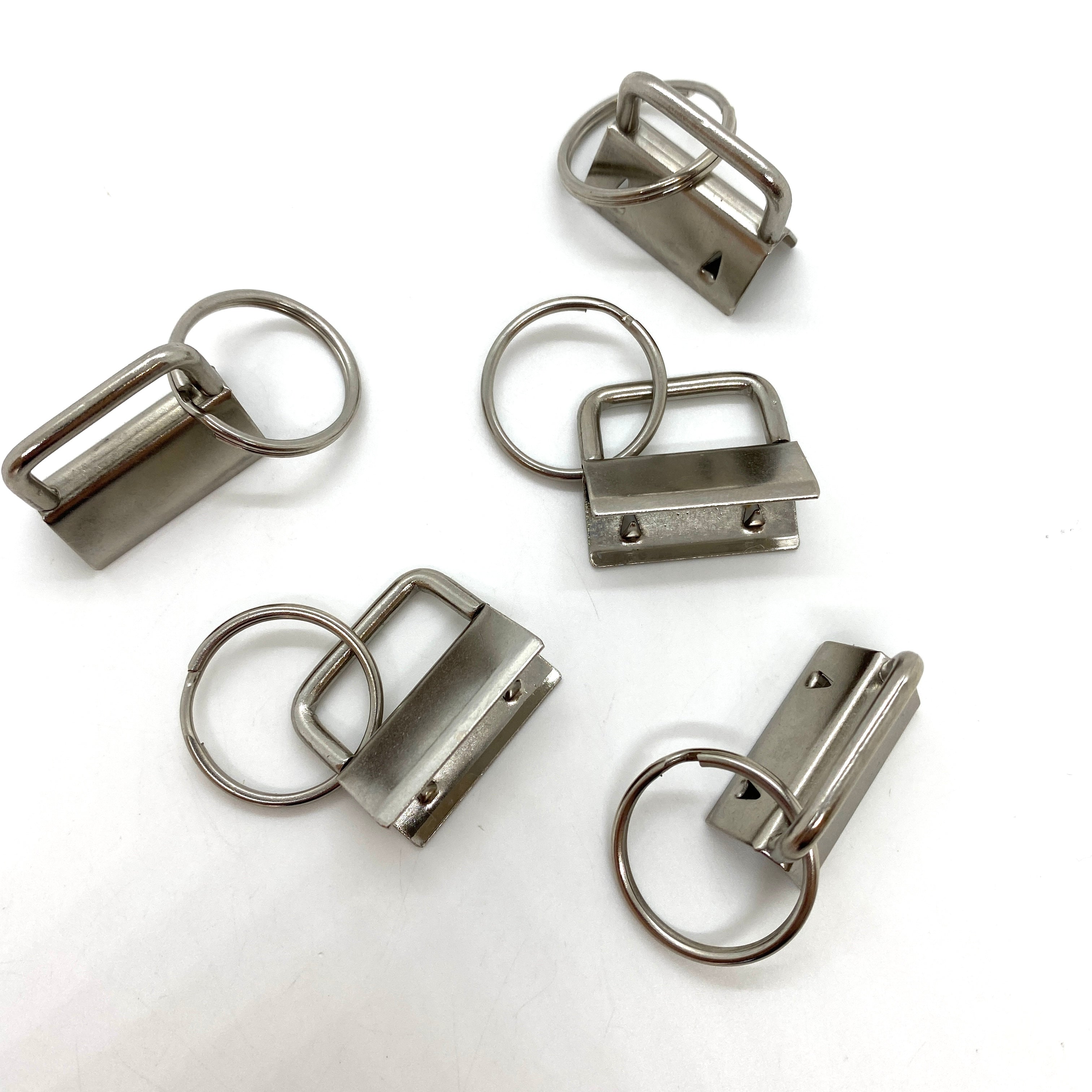 Silver Metal Wristlet Keyring Clamp